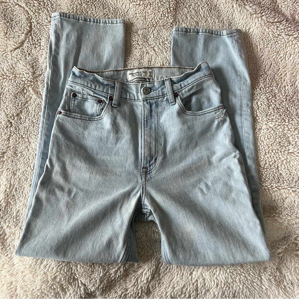 Abercrombie & Fitch Ankle Straight Ultra High Rise